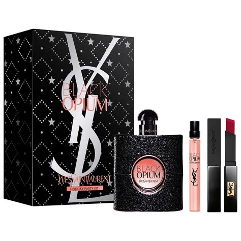 yves saint laurent black opium eau de parfum gift set|is Black Opium unisex.